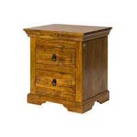 NACHTTISCH Akazie 52x40x54 honig lackiert OXFORD #0905 - Braun, Holz (52/54/40cm) - Massivmoebel24
