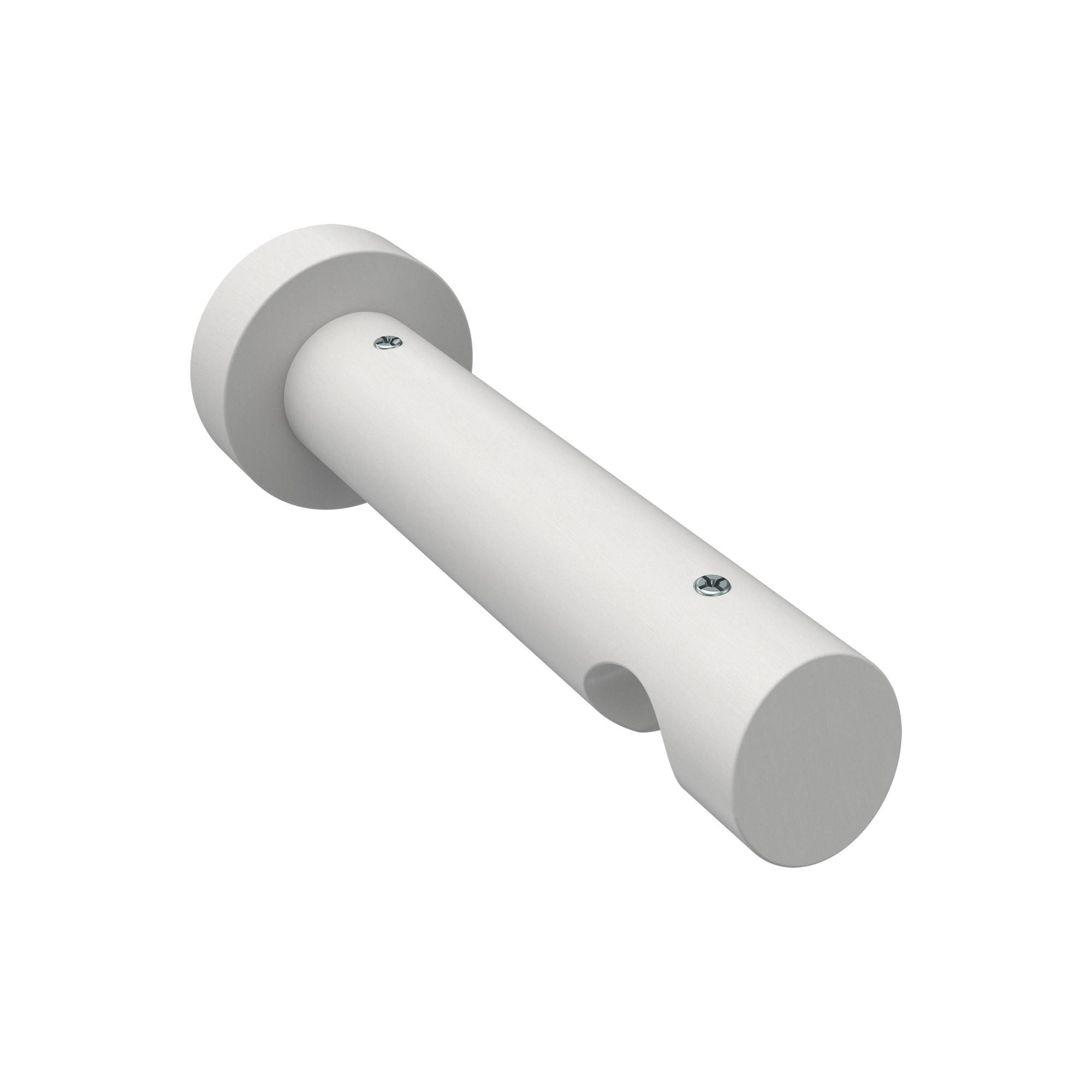 TRÄGER FÜR INNENLAUFSTANGEN 20 mm Ø, Talent 1-läufig, Weiß - Weiß, Holz (15/5.3/5.3cm) - INTERDECO