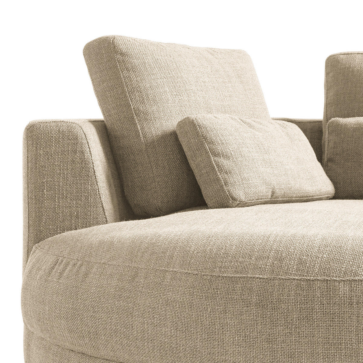 MODULLONGCHAIR - Beige, Textil (129/74/167cm) - home24