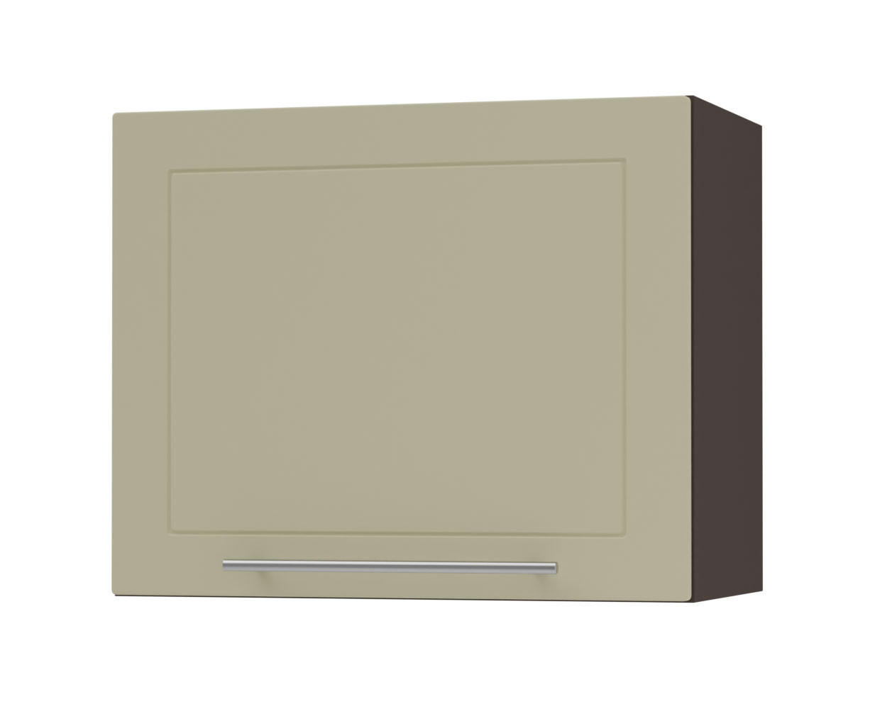KLAPPHÄNGESCHRANK Kvantum W8/60 Vanille Matt / Lava Matt 60 / 32,5 / 50cm - Dunkelgrau/Creme, Holz/Holzwerkstoff (60/50/32.5cm) - Feldmann-Wohnen