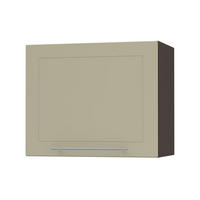 KLAPPHÄNGESCHRANK Kvantum W8/60 Vanille Matt / Lava Matt 60 / 32,5 / 50cm - Dunkelgrau/Creme, Holz/Holzwerkstoff (60/50/32.5cm) - Feldmann-Wohnen