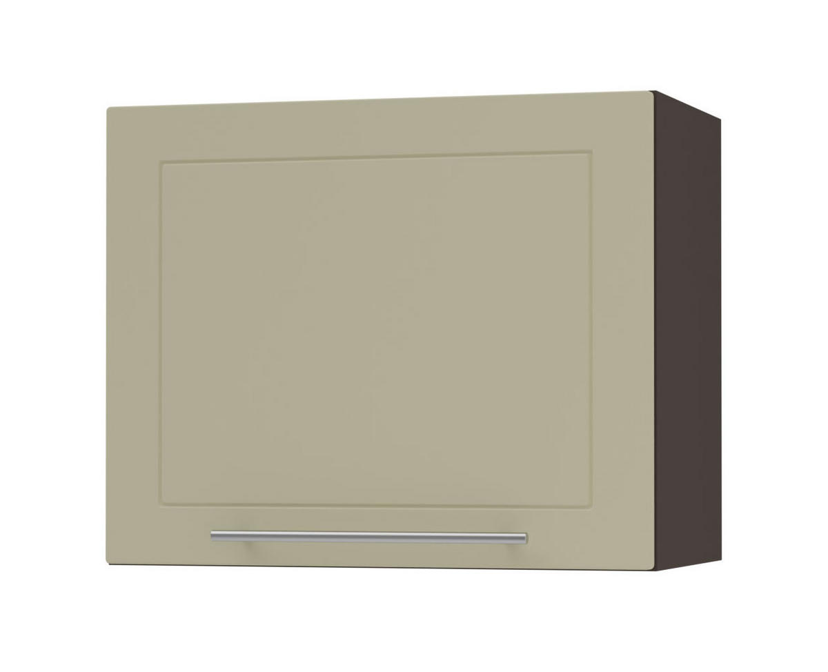 KLAPPHÄNGESCHRANK Kvantum W8/60 Vanille Matt / Lava Matt 60 / 32,5 / 50cm - Dunkelgrau/Creme, Holz/Holzwerkstoff (60/50/32.5cm) - Feldmann-Wohnen