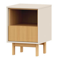 MASSIVE NACHTKOMMODE - Pinie / Kaschmir - Braun, Holz (41/52/35cm) - home24