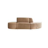 SOFA Dario Braun aus Stoff - Braun, Textil (186/75/93cm) - Tikamoon