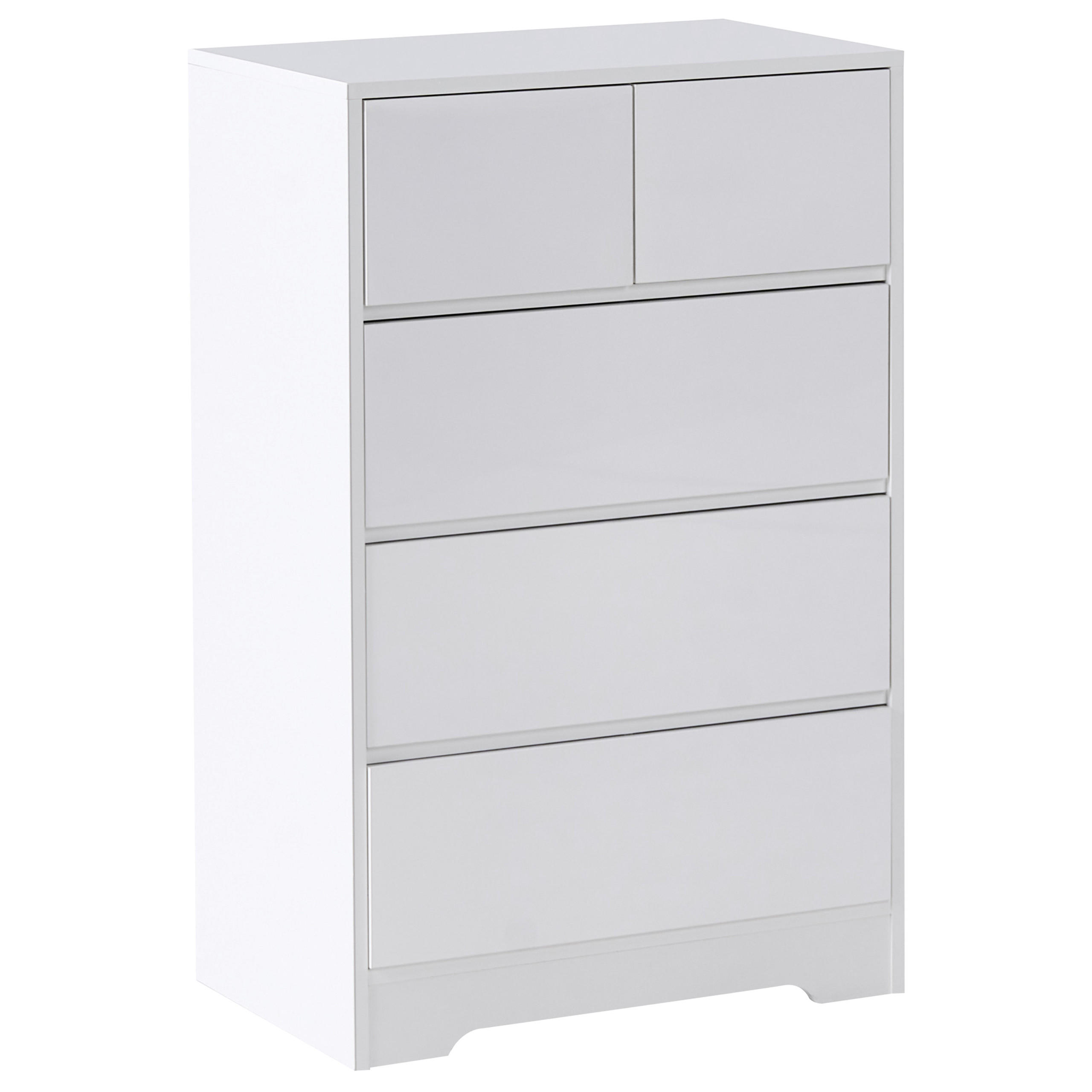 Beliani Kommode Weiß 60x94x38 cm