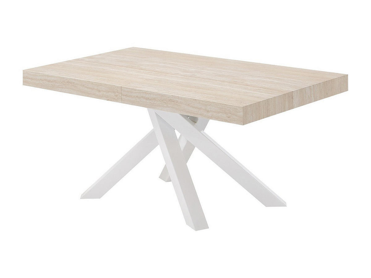 ESSTISCH - 6 Personen, 8 Personen, 10 Personen - holz - beige Catonav - Beige, Holz/Metall (90/160/75cm) - Vente-Unique