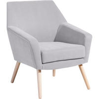 SESSEL Kachka Bezug Veloursstoff Buche natur / silber - Grau, Kunststoff (71/81/67cm) - 58aufmkessel