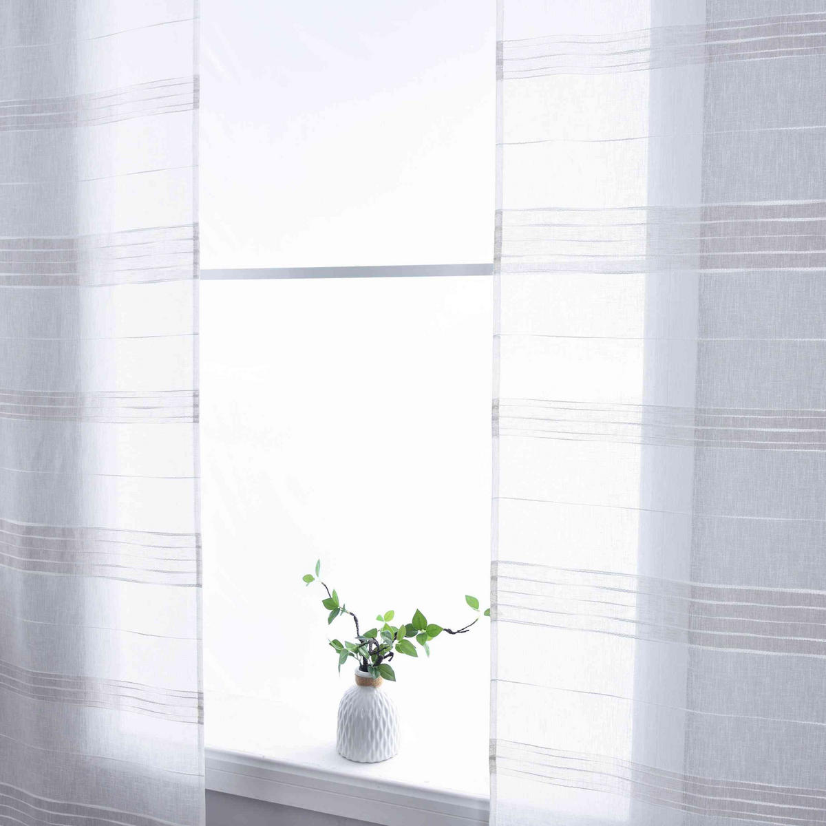 FLÄCHENVORHANG 2ER SET »Frankfurt« HxB 245x60 cm Taupe - Taupe, Textil (60/245cm) - Gardinenbox