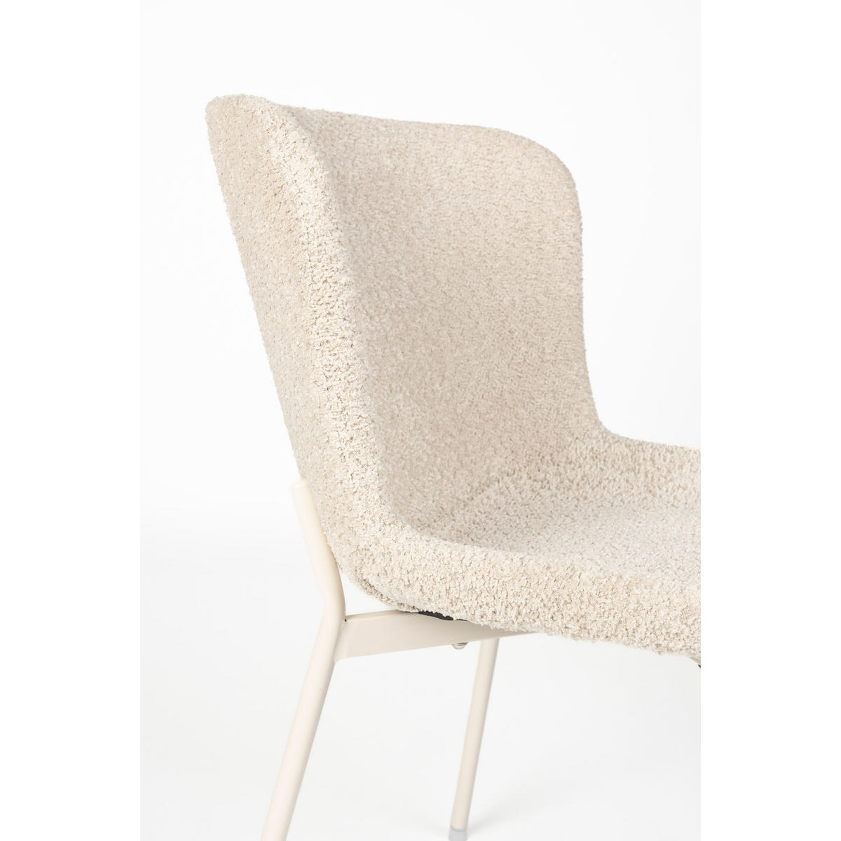 ESSZIMMERSTUHL Marion Creme/ Weiß - 2 er Set - Weiß, Metall (50/79/60cm) - Housecraft Living
