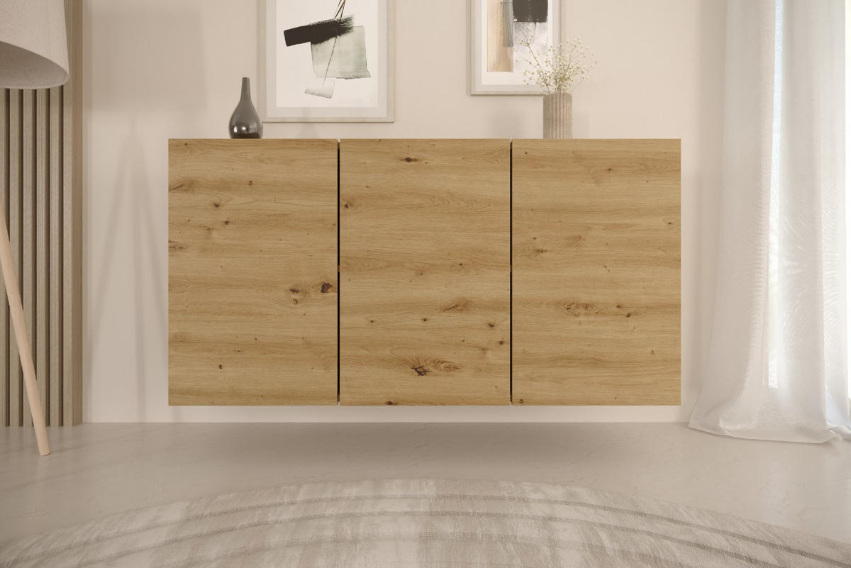 KOMMODE Dallas Aristan 160/60/35 - Eiche Artisan, Holzwerkstoff (160/60/35cm) - RAUMHIRSCH FURNITURE