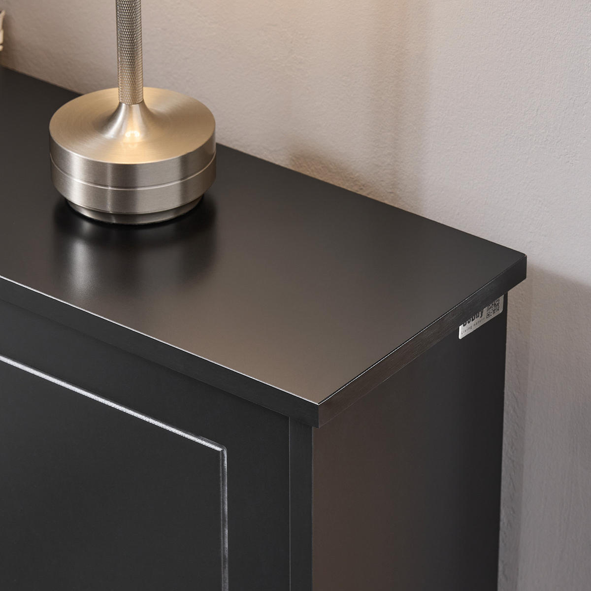 SCHUHSCHRANK Schwarz - Schwarz, Holzwerkstoff (76/79/18cm) - SoBuy