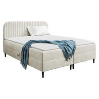 BOXBETT Box Best 1 - Creme/Schwarz, Holz/Holzwerkstoff (120/200cm) - MIRJAN24