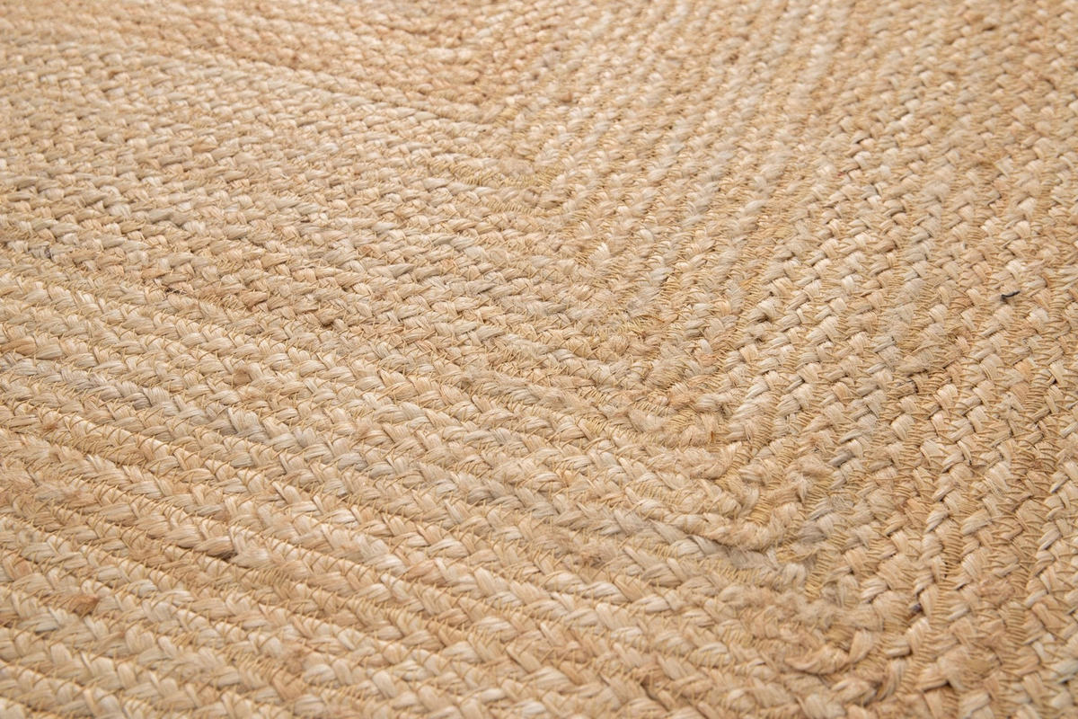 TEPPICH Design handgefertigt Jute beige - Beige, Naturmaterialien (120/170cm) - AFK Living