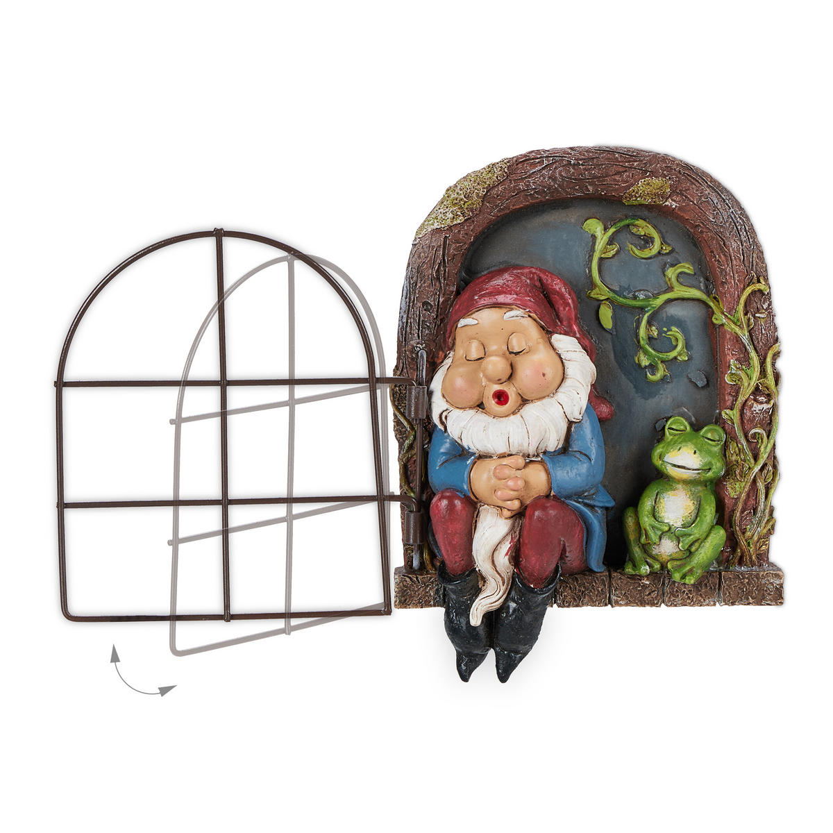 ZWERG Fenster - Multicolor, Kunststoff/Metall (4.5/12/17cm) - Relaxdays