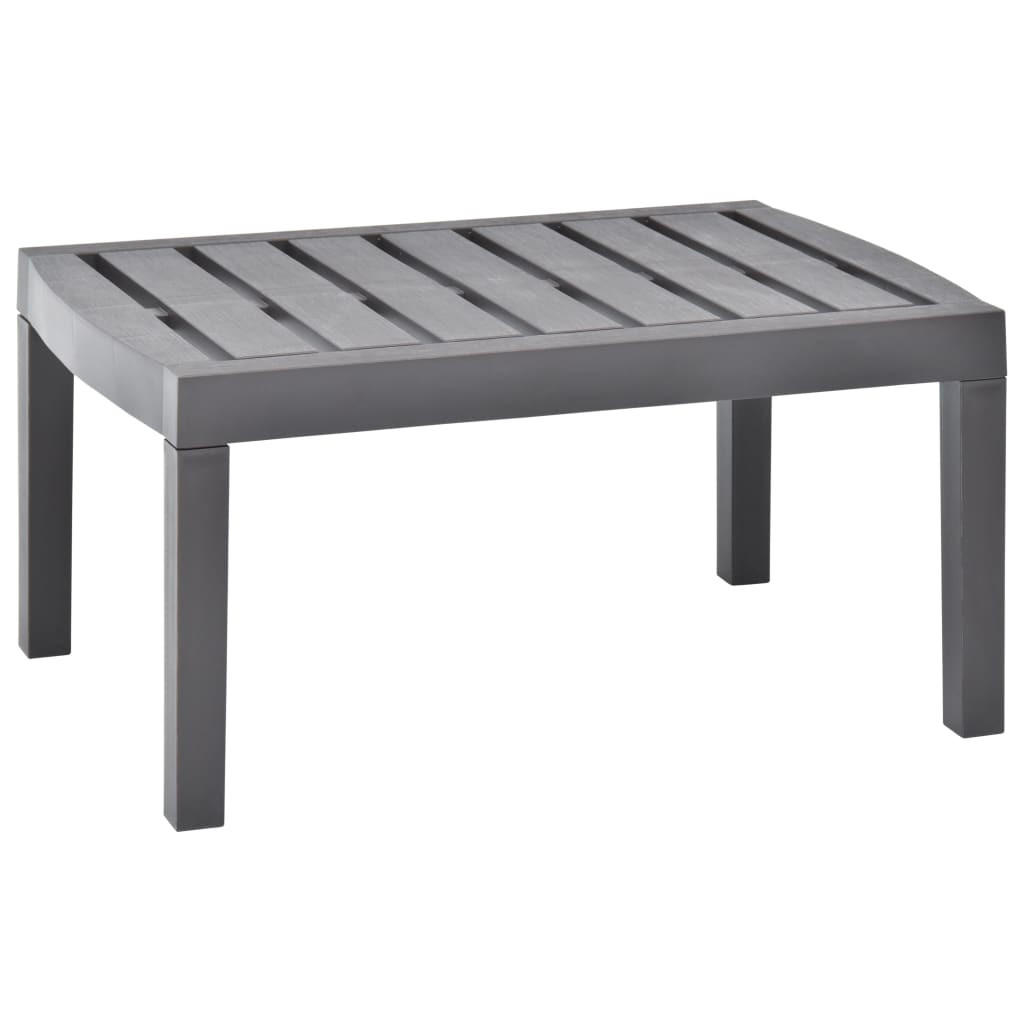 GARTENTISCH Mokka 78/55/38 Cm Kunststoff - Grau, Kunststoff (78/55/38cm) - vidaXL