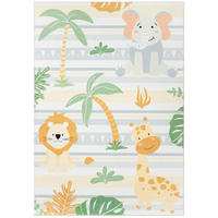 KINDERTEPPICH KIDS Creme Safari 120/170 cm - Creme, Textil (120/170cm) - Tapiso