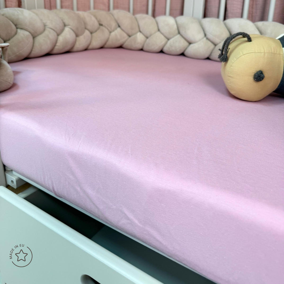 SALTEA din cocos pentru bebe 7in1 - alb, materiale naturale/material textil (73/123cm) - waldin