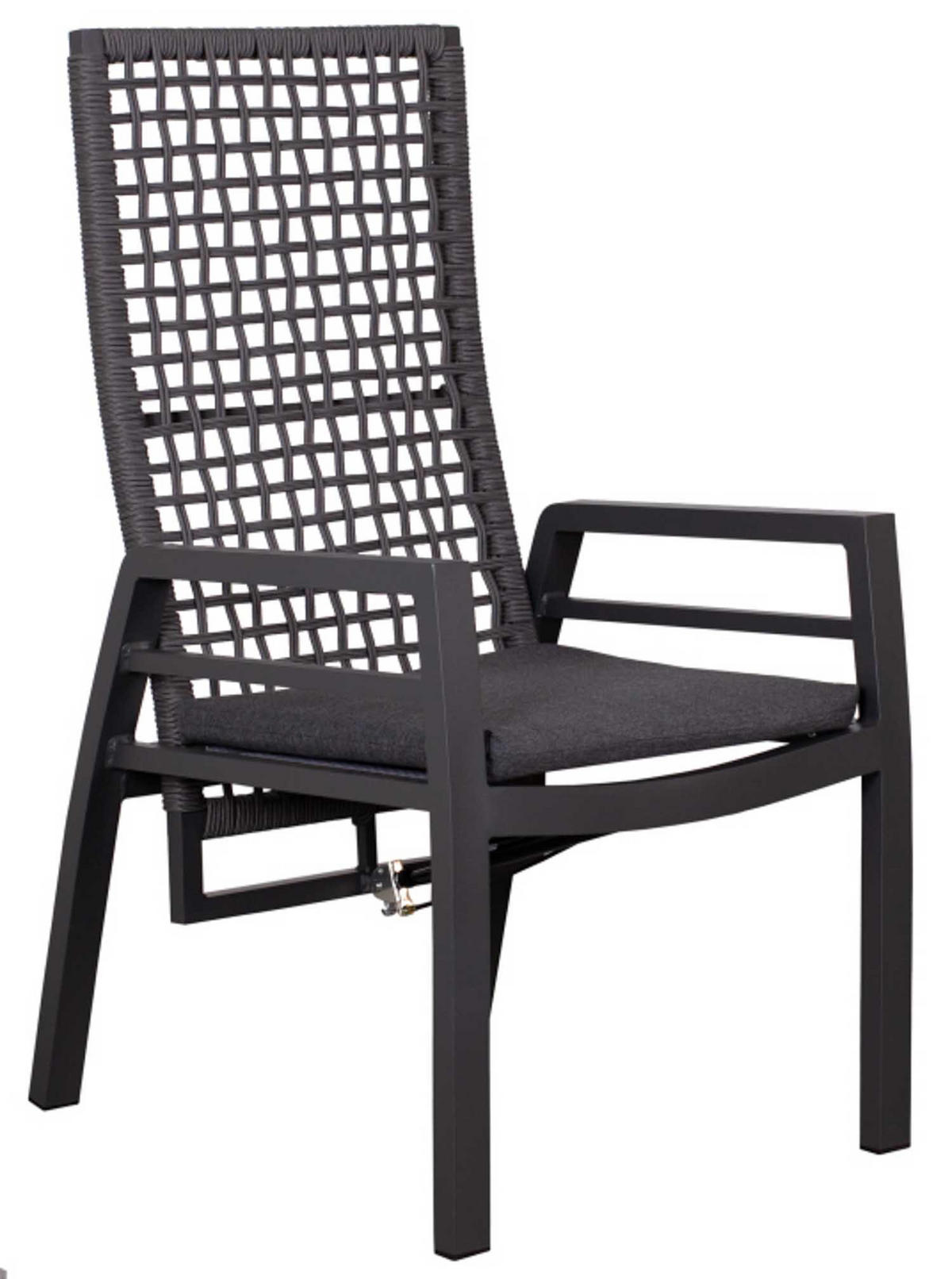 GARTENSTUHL Lucena - Grau, Metall (78/122/62cm) - Mr. Deko