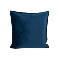 KISSENHÜLLE Samt&Sonders admiral-blau 45/45 cm - Blau/Dunkelblau, Textil (45/45cm) - beties Heimtextil