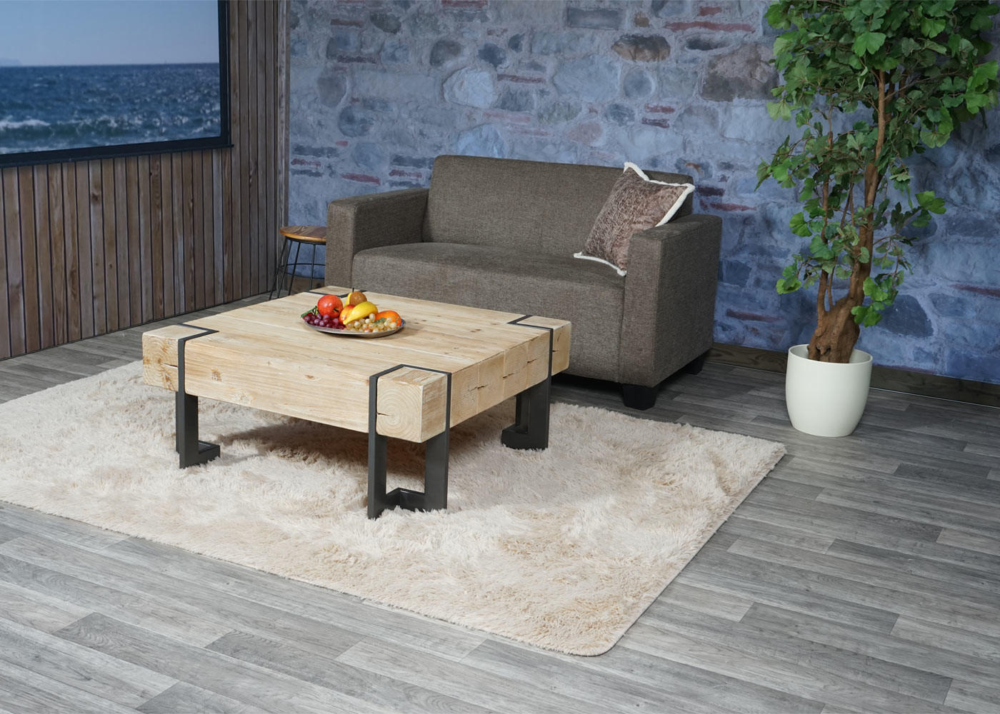 Thumbnail - MCW 2-Sitzer, Braun, Textil, 136x76x72 cm, Wohnzimmer, Sofas & Couches, Sofas