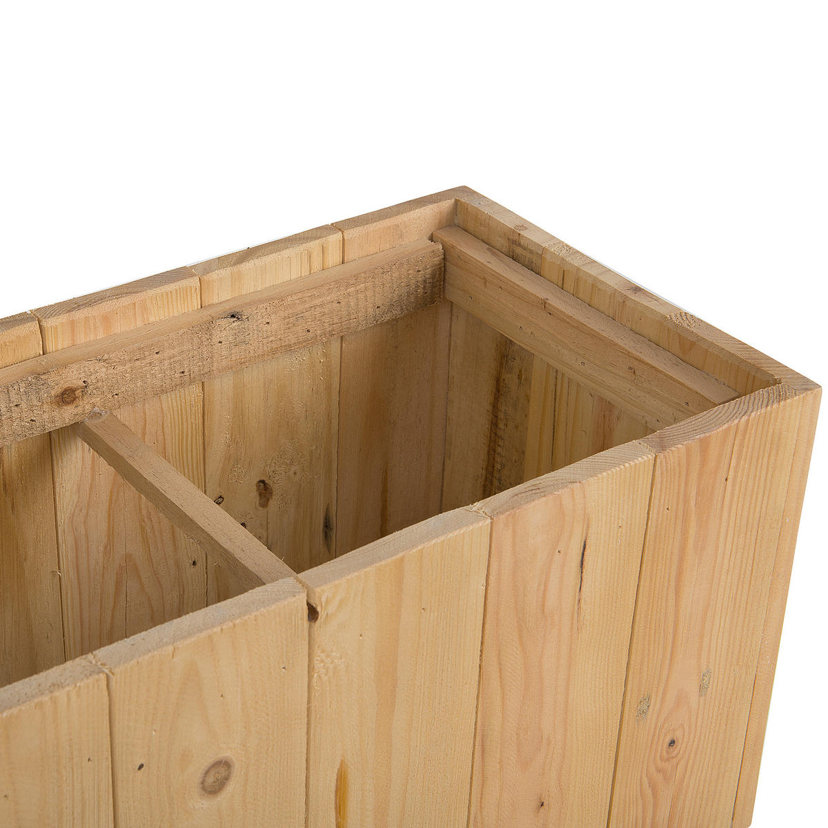 BLUMENTOPF hellbeige rund 23/23/42 cm Abdera - Beige, Stein (42cm) - Beliani