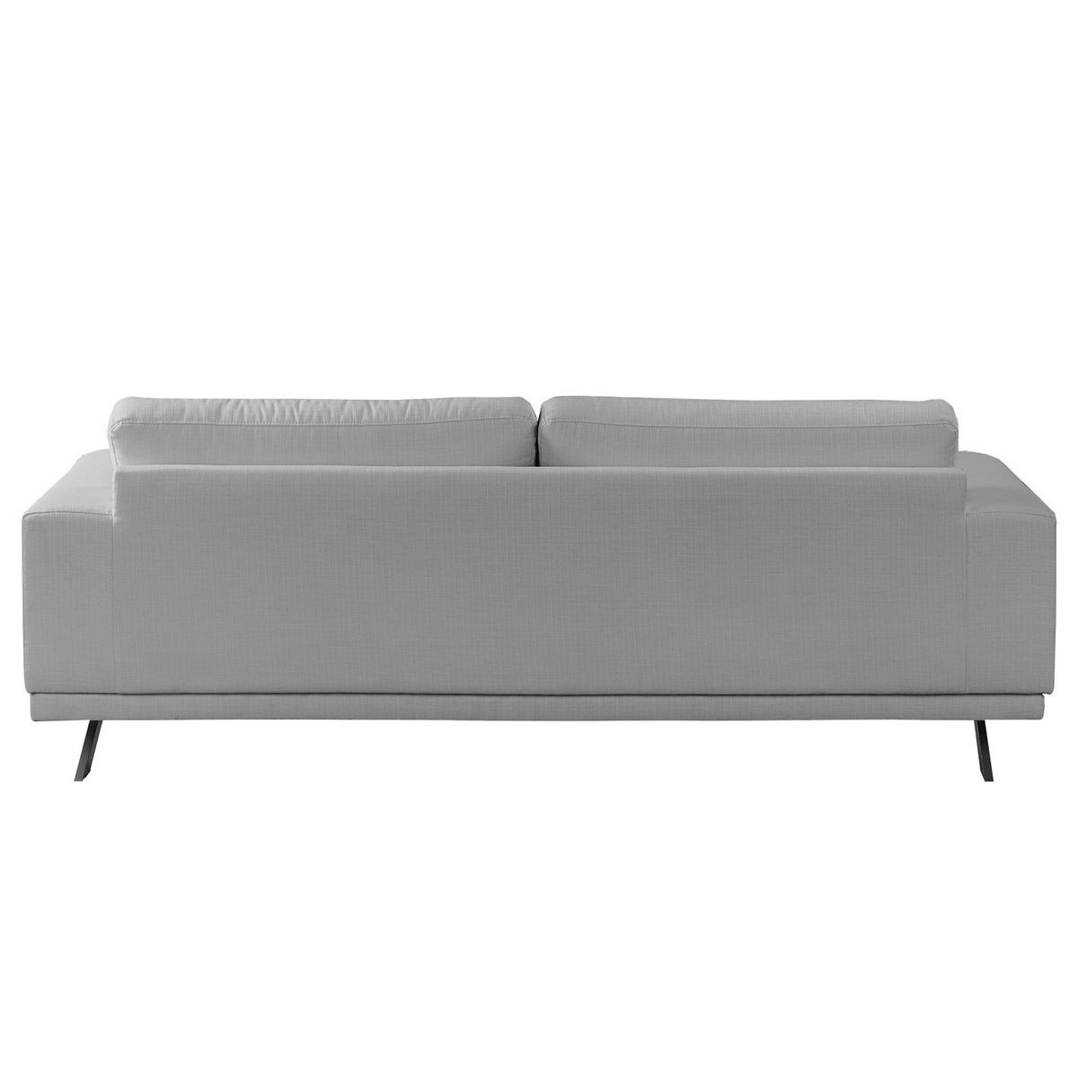 3-SITZER SOFA - Strukturstoff - Hellgrau, Textil (236/81/89cm) - home24