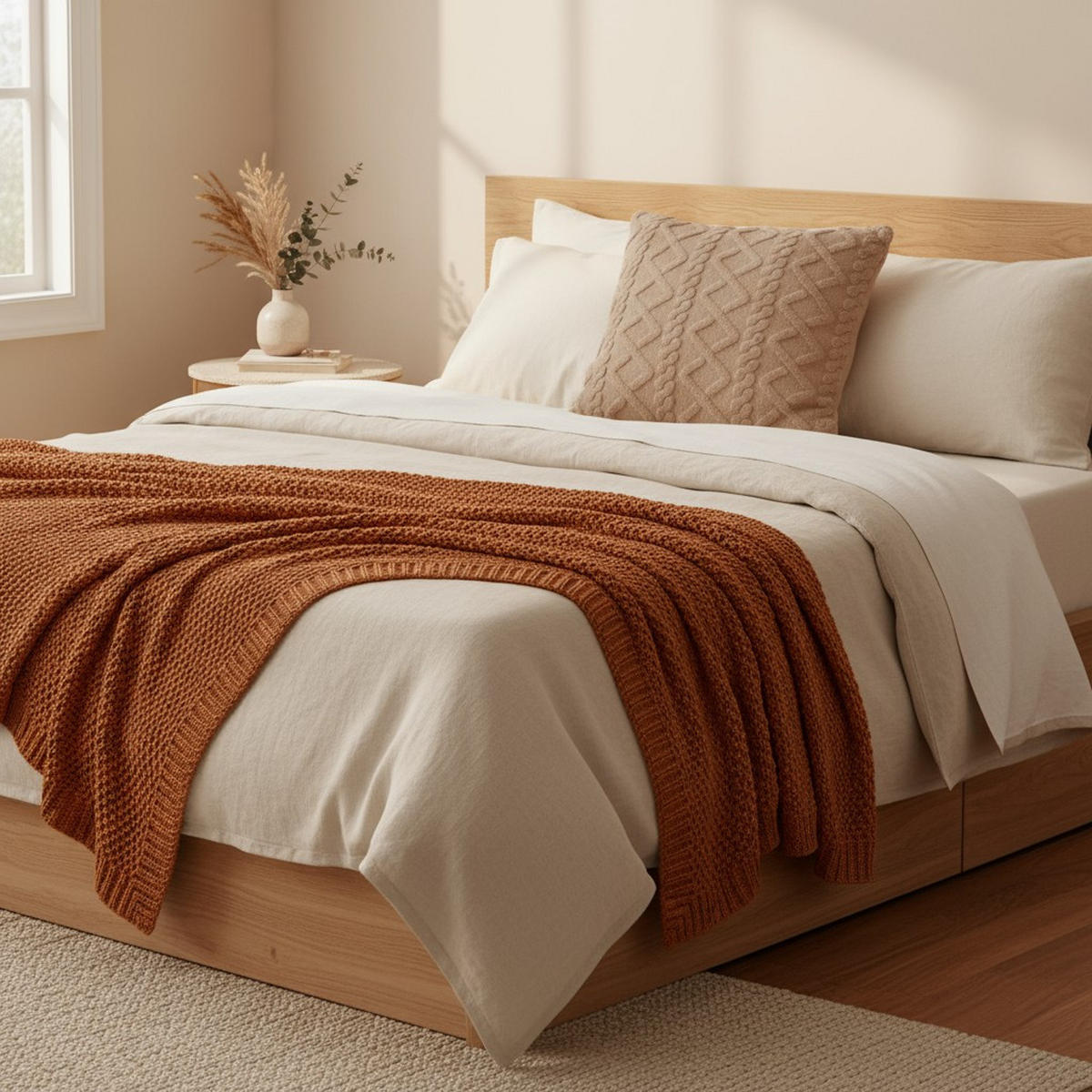 DEKOKISSEN 45/45 cm - Braun, Textil (45/45cm) - Home Styling Collection