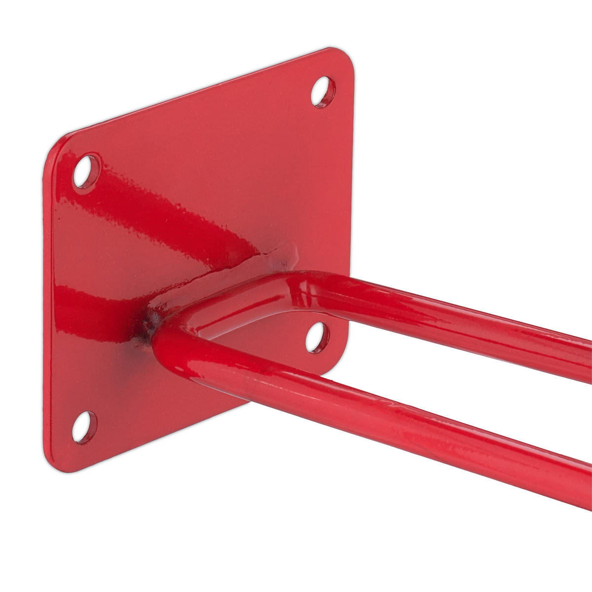 GERÄTEHALTER - Rot, Kunststoff/Metall (9/7.5/24cm) - Relaxdays