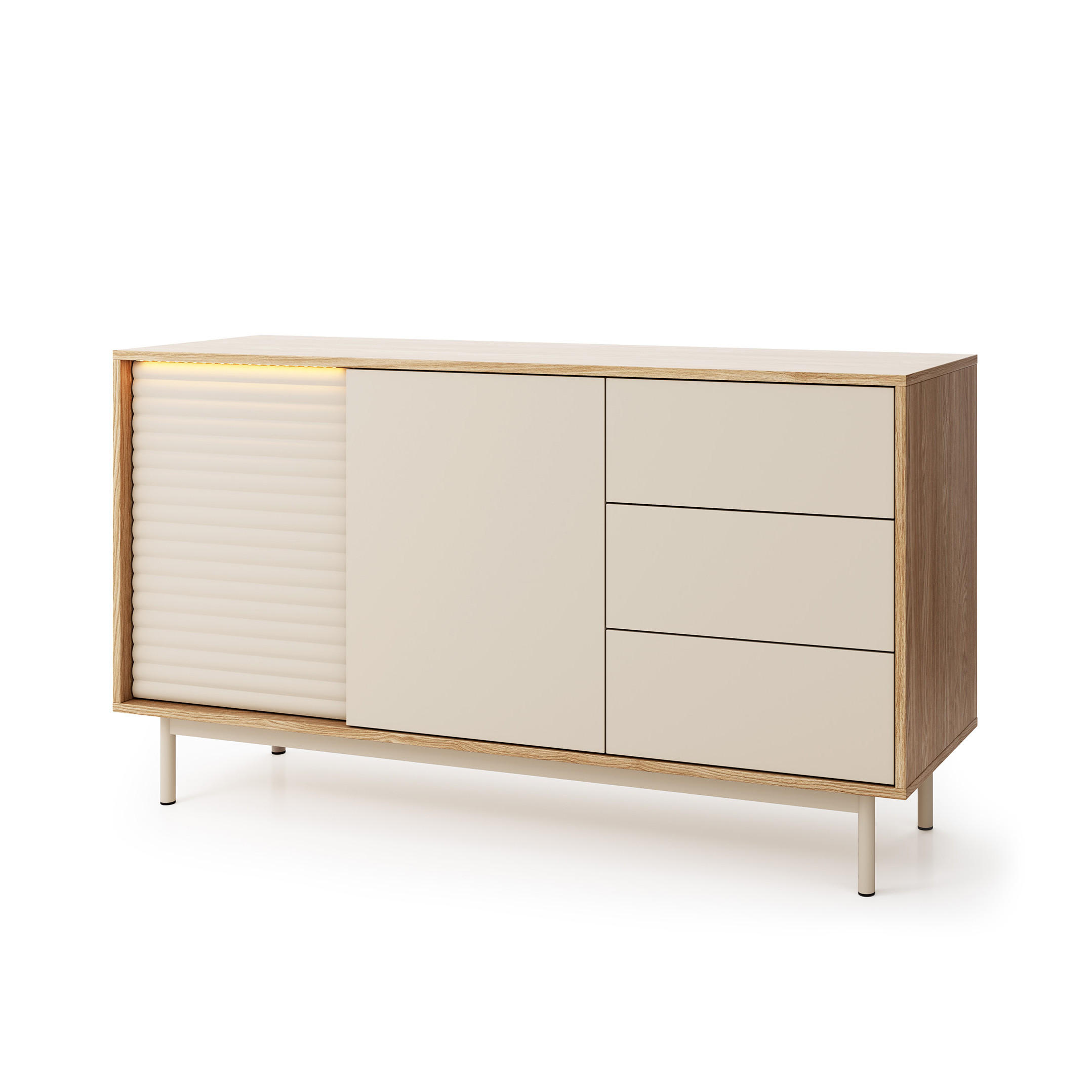 Beautysofa Kommode Kaschmir 140x77x40 cm