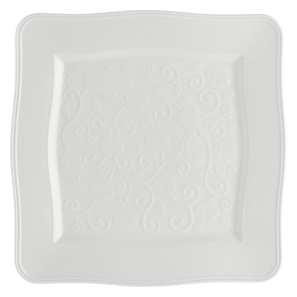 TELLER Weiß 26.5/26.5/2 cm P003800001Z - Weiß, Keramik (26.5cm) - La Porcellana Bianca 