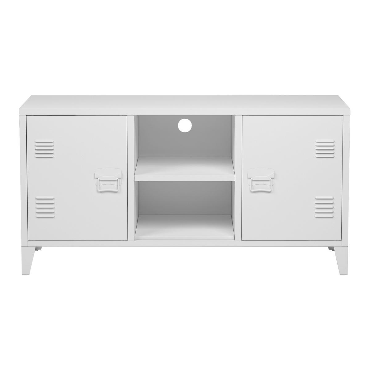 SIDEBOARD Kotka - Weiß, Metall (113/58/40cm) - [en.casa]