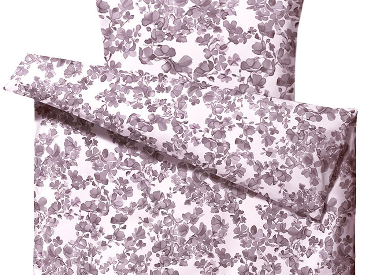 BETTWÄSCHE Blossom lila 135/200 cm Baumwolle - Violett, Textil (135/200cm) - Södahl