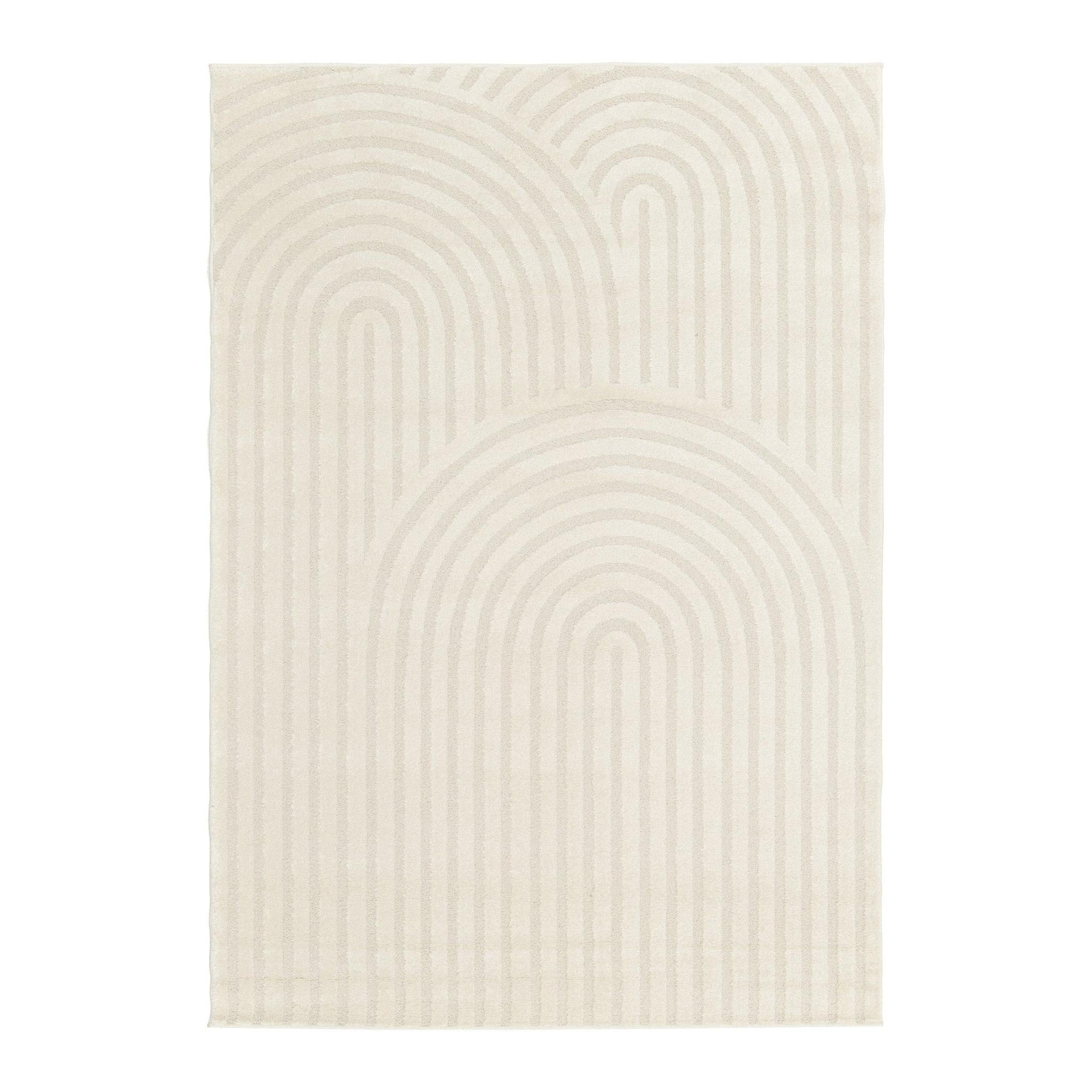 TEPPICH superweich grafisch beige - Beige, Textil (200/290cm) - AFK Living