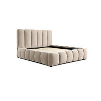 POLSTERBETT Heda Komplettset - Champagner, Holzwerkstoff/Textil (140/200cm) - Fun Möbel