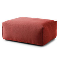 POLSTERHOCKER - Rot/Schwarz, Textil (81/38/100cm) - home24