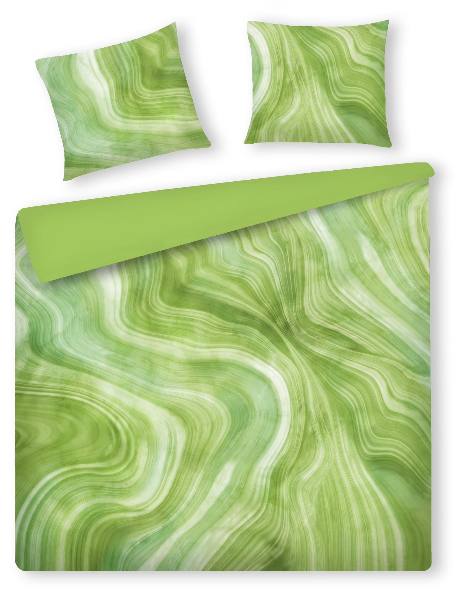 BETTWÄSCHE Seatina - Grün, Textil (200/220cm) - home&you