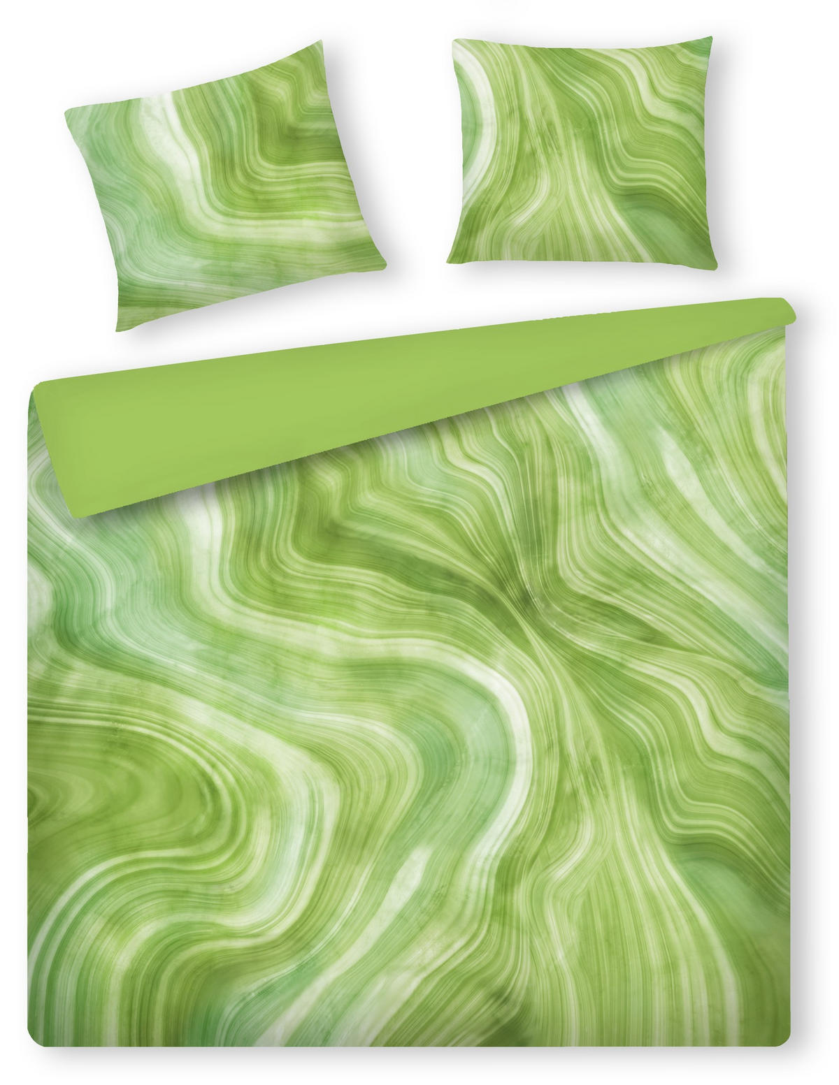 BETTWÄSCHE Seatina - Grün, Textil (200/220cm) - home&you
