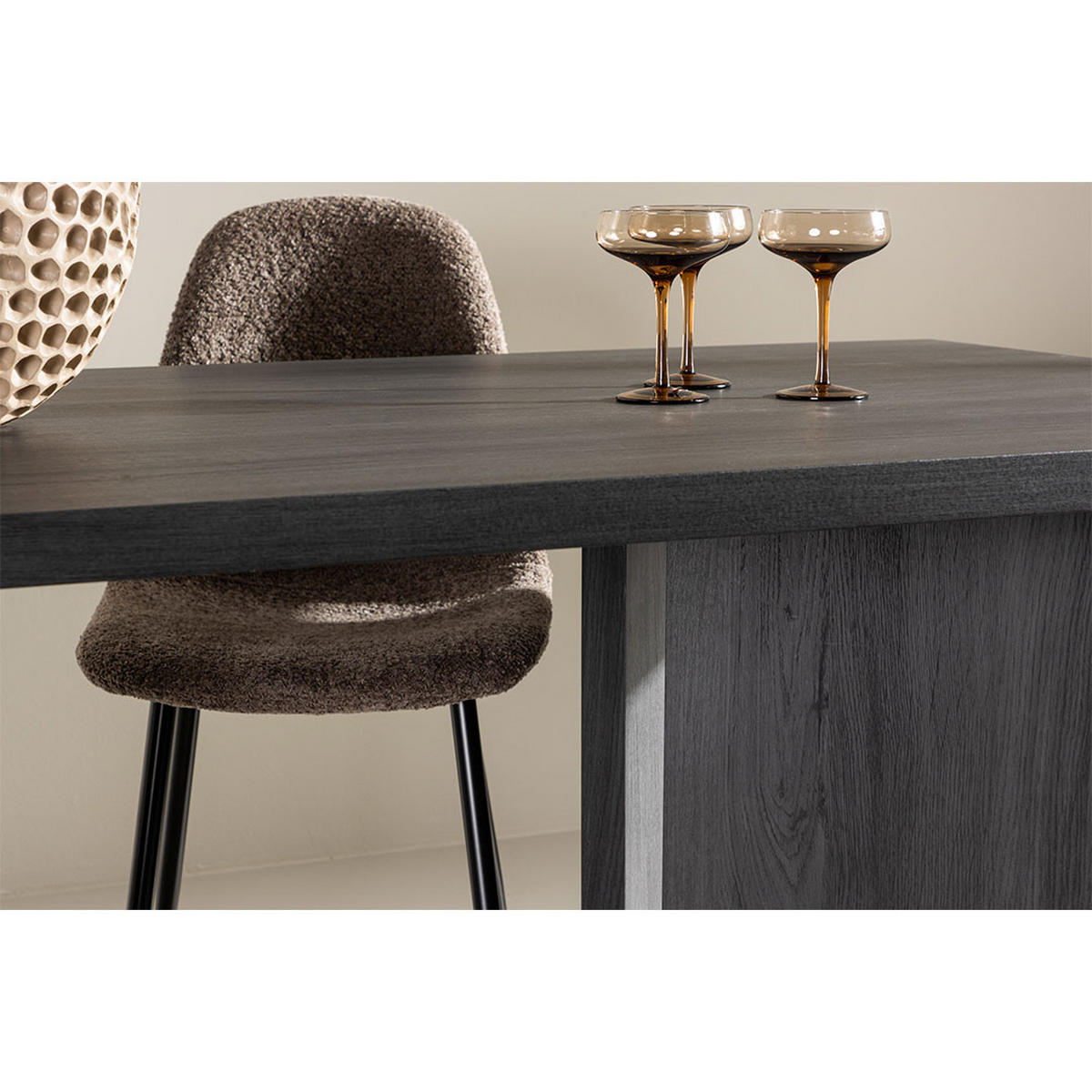 ESSTISCH, Bassholmen, Schwarz, MDF, 90 x 180 x 75 cm - Schwarz, Holzwerkstoff (180/90/75cm) - ebuy24