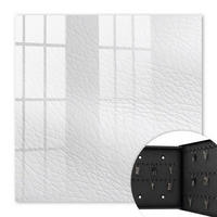 SCHLÜSSELBOX Schwarz 30x30 cm- Türöffnung nach rechts - Helle Hautstruktur - Weiß, Metall (30/30/5cm) - TULUP