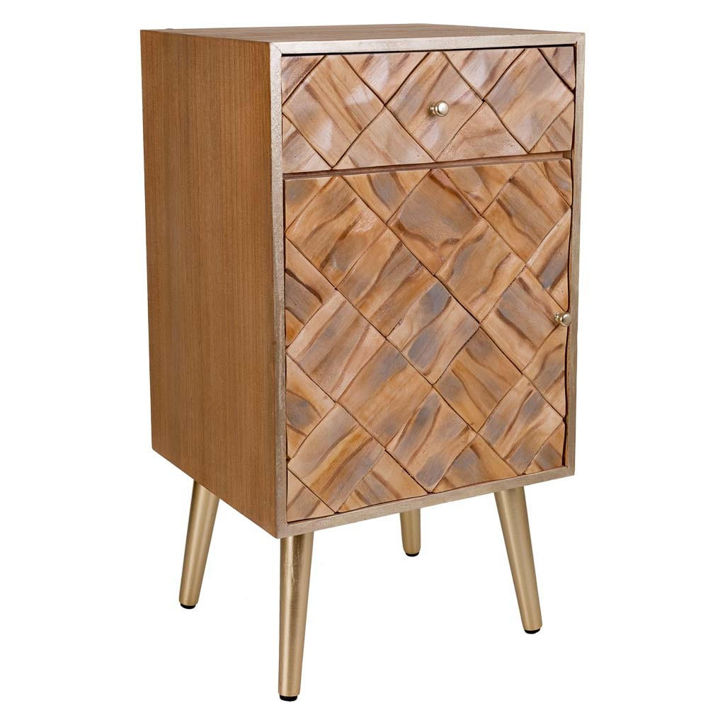 Wanderlust Nachttisch Braun 40x71x35 cm