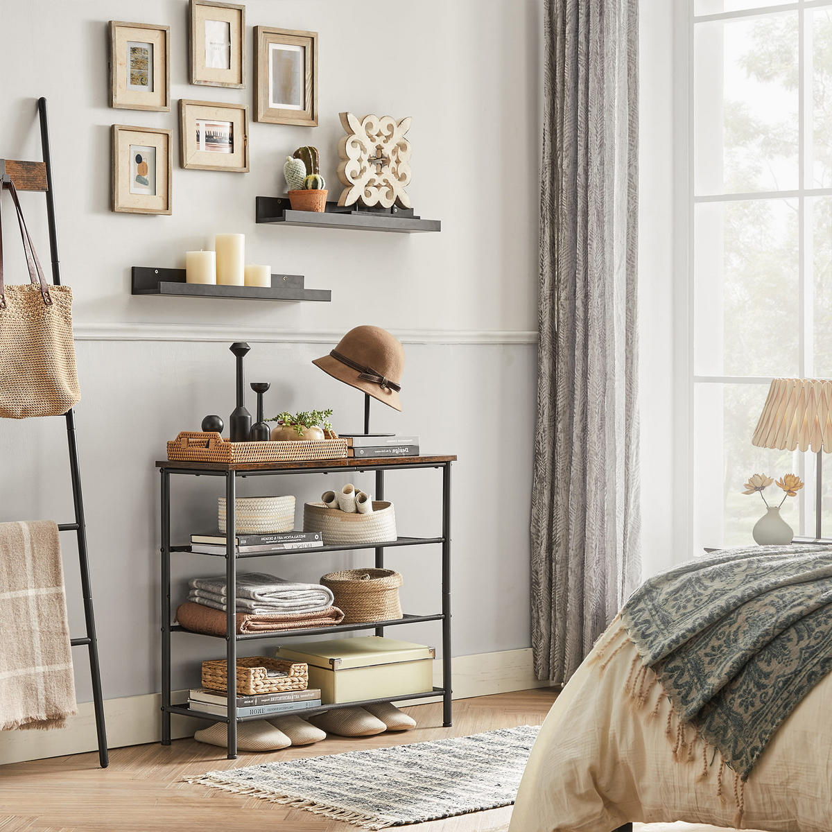 SCHUHREGAL, braun/schwarz - Braun, Holzwerkstoff (75/71/30cm) - A2A Home