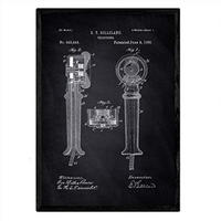 POSTER Vintage Patent – Telephone A3 Rahmenlos - Klar, Papier (29.7/5/42cm) - Nacnic