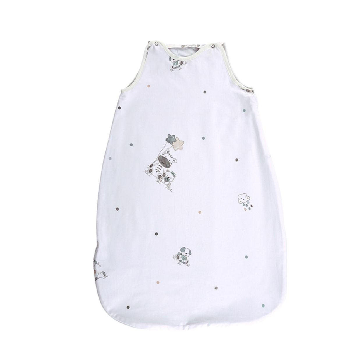 BABYSCHLAFSACK Summer 100 cm weiß grau Sommerschlafsack, temperaturausgleichend, feuchtigkeitsabsorbierend - Grau, Textil (54/100cm) - Lorelli