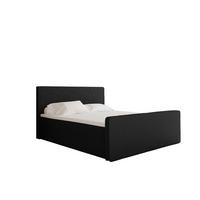 BOXBETT mit Bettkasten Matratze Topper LAGUNE Stoff Loop Schwarz 180x200 cm H3-Bonell - Schwarz, Holz/Holzwerkstoff (180/200cm) - Kaiser Möbel