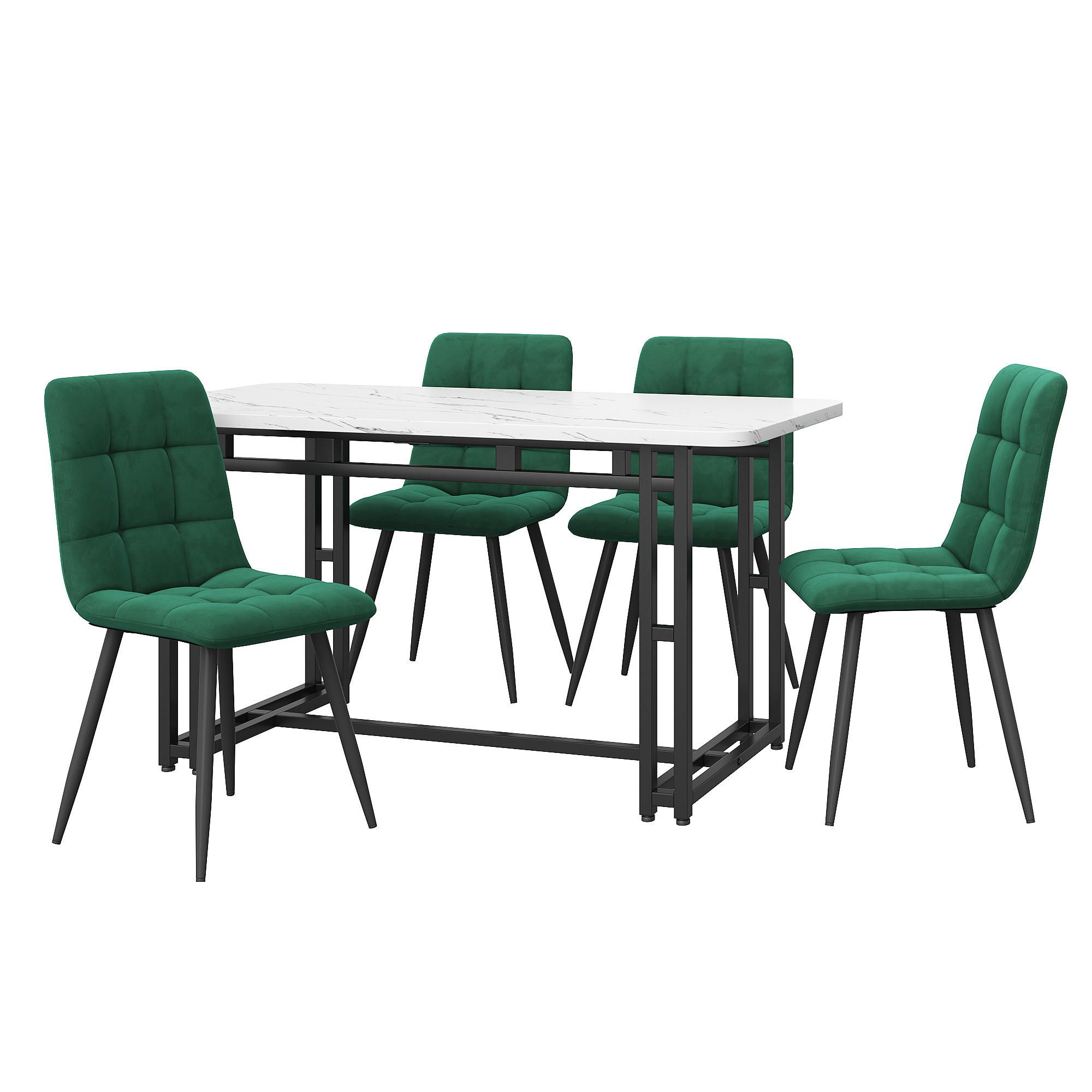 ComfortXL Essgruppe Dunkelgrün 120x74x70 cm