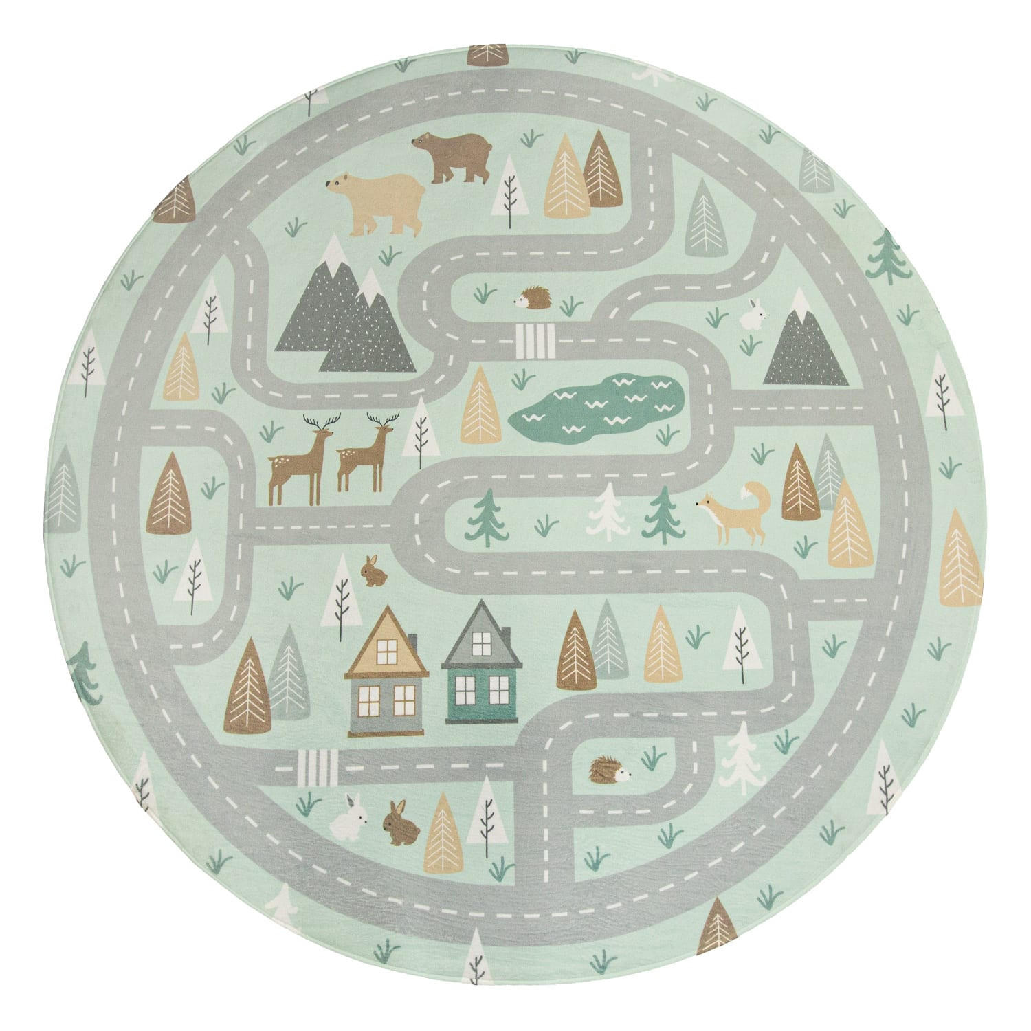 Kadima Design Kinderteppich Blau 150x150 cm