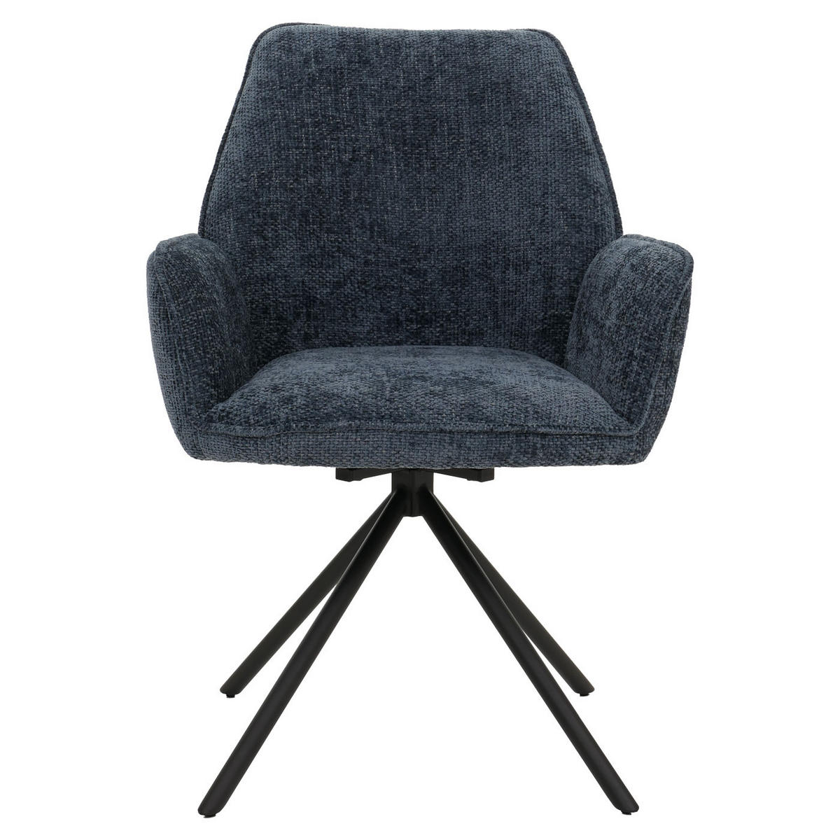 ESSZIMMERSTUHL Blau, Schwarz 6er-Set - Blau/Schwarz, Textil (60/86/60cm) - MCW