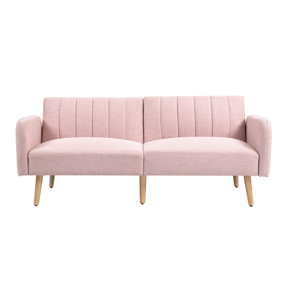 SCHLAFSOFA 2er-Sitz DE-14612 3-fach verstellbare Rückenlehne Rosa - Pink, Holzwerkstoff (173/73/75cm) - ComfortXL
