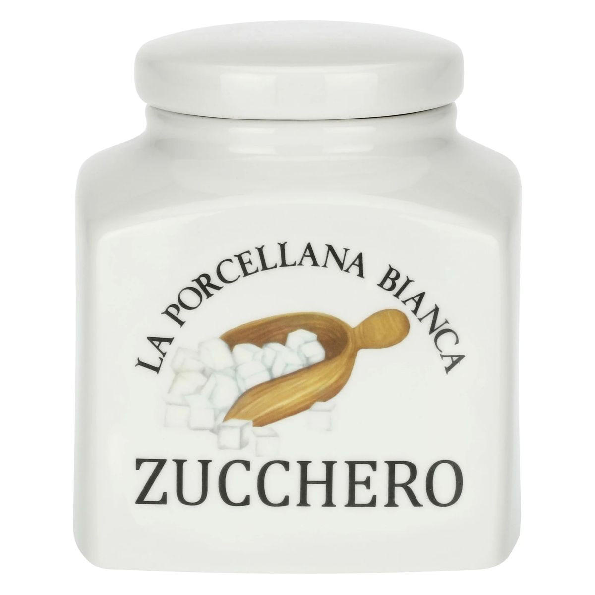 VORRATSDOSE Zucchero 1,1 l - Multicolor, Keramik (14.5/12.5/13cm) - La Porcellana Bianca