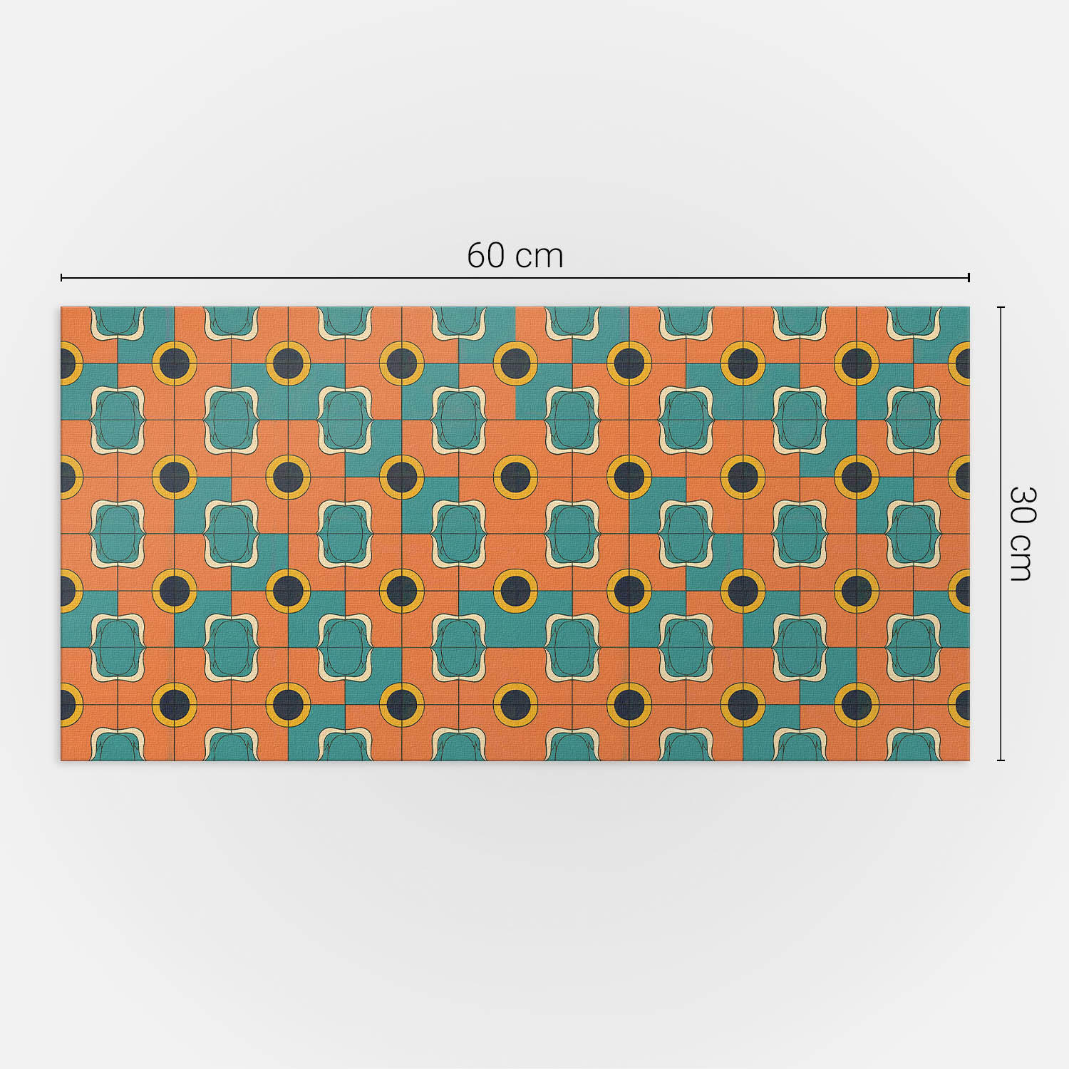 Wallfluent Wandpaneel Dunkelorange 30x1.6x60 cm